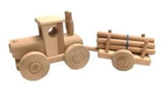 Ceeda Cavity přírodní dřevěný velký traktor s kládama