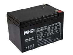 MHpower Batéria MS12-12 VRLA AGM 12V/12Ah náhrada za RBC4