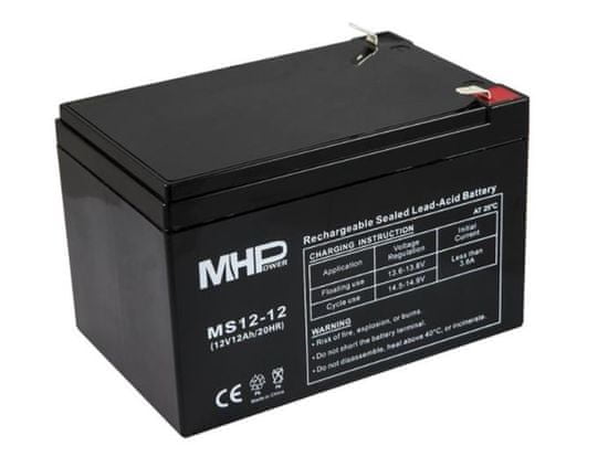 MHpower Batéria MS12-12 VRLA AGM 12V/12Ah náhrada za RBC4
