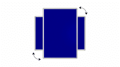 Allboards , Textilní nástěnka 90x60 cm (modrá), TF96N