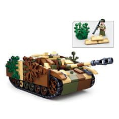 Sluban Army N38-B0858 Maskovaný obrněný tank