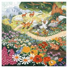 Magellan Rodinné puzzle Květiny a lesní zvířátka
