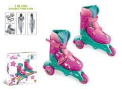 Mondo Detské kolieskové korčule MONDO UNICORN TRI IN LINE SKATES 29-32