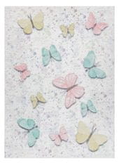 Dywany Łuszczów Detský kusový koberec Bambino 1610 Butterflies cream 80x150