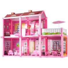 MG Fashion Villa domček pre bábiky, ružový