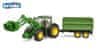 John Deere Farmer - traktor s predným nakladačom a sklápacím prívesom