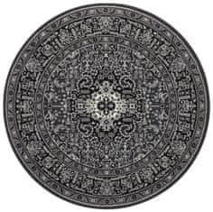 NOURISTAN Kruhový koberec Mirkan 104436 Dark-grey 160x160 (priemer) kruh