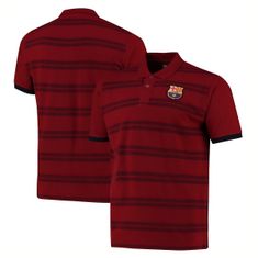 FAN SHOP SLOVAKIA Polo tričko FC Barcelona, tmavo červené, pruhované | S