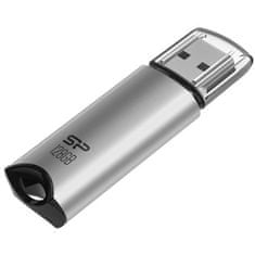 Silicon Power USB Flash disk Marvel M02 128 GB USB 3.2 Gen 1 - stříbrný