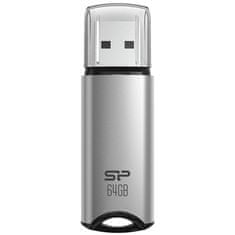 Silicon Power USB Flash disk Marvel M02 64 GB USB 3.2 Gen 1 - stříbrný