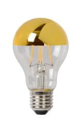 LUCIDE A60 SPIEGEL - Vláknová žiarovka - Ø 6 cm - LED Rozm. - E27 - 1x5W 2700K - Zlato