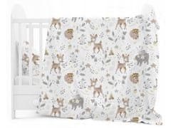 eliNeli Detská posteľná bielizeň Lesné zvieratá s teepee