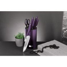 Berlingerhaus Sada nožov v stojane 7 ks Purple Eclipse Collection