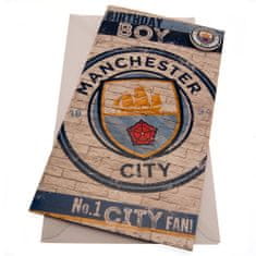 FAN SHOP SLOVAKIA Blahoželanie Manchester City FC, 23x12 cm