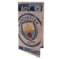 FAN SHOP SLOVAKIA Blahoželanie Manchester City FC, 23x12 cm