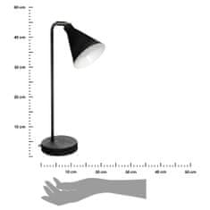 ModernHome Stolná lampa Linn čierna 45,5 cm