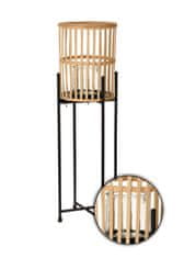 ModernHome Bambusový lampáš na stojane 68,5 cm