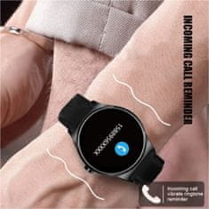 NanoRS Inteligentné hodinky smart watch RS100 NanoRS bluetooth krokomer monitor spánku monitor srdcového tepu čierny