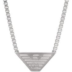 Emporio Armani Moderný oceľový náhrdelník s logom EGS2984040