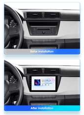Hizpo Autorádio Škoda Fabia mk3 2015-2021 Navigácia Rádio Škoda Fabia III 3. generácie 2015 2016 2017 - 2021 Bluetooth Hansdree USB