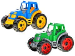 Traktor 24x16cm plast na voľný chod 2 farby 12m +
