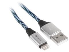 Tracer USB 2.0 iPhone AM - lightning kábel 1,0 m čierno-modrý
