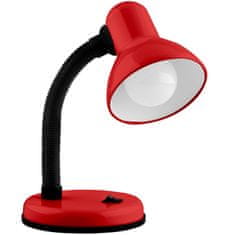 LUMILED Stolová lampa E27 nastaviteľná školská lampička SARA červená