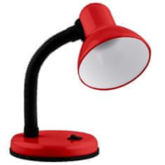 LUMILED Stolová lampa E27 nastaviteľná školská lampička SARA červená
