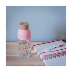 QUOKKA Quokka Ice, Plastová fľaša Pink Flowers, 570ml, 06997