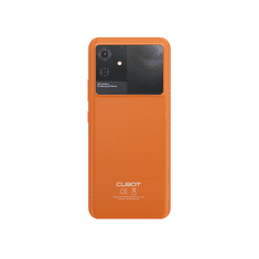 Cubot Note 21, smartfón, veľký 6,56" displej, 12 GB/128GB, batéria 5 200 mAh, 50 Mpx/8 Mpx, oranžový