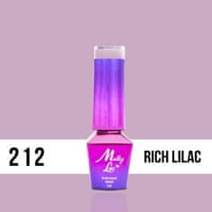 MollyLac 212. MOLLY LAC gél lak -Rich lilac 5 ml