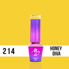 MollyLac 214. MOLLY LAC gél lak - Honey Diva 5ml