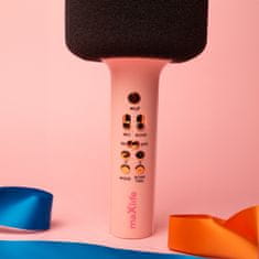 maXlife MXBM-600 Bluetooth Karaoke mikrofón, ružový