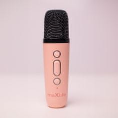maXlife MXKS-100 Bluetooth Karaoke mikrofón + reproduktor, ružový