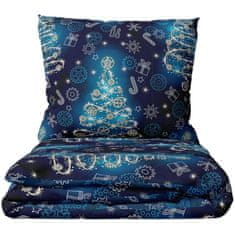 Tip Trade Vianočné posteľné obliečky - modré