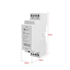 Gledopto 12A Relé na DIN lištu Zigbee 3.0 Gledopto