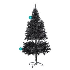 Timeless Tools Čierny umelý vianočný stromček, 150 cm 415 vetiev