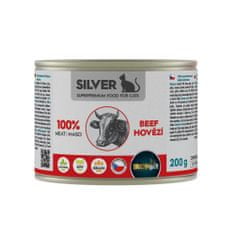 IRONpet Silver Cat Hovädzie 100% mäsa, konzerva 200 g