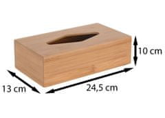 ModernHome Bambusový box na tkanivá