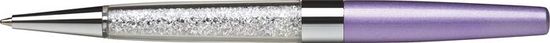 ART CRYSTELLA Guľôčkové pero SWAROVSKI Crystals, svetlo fialová, biele kryštály v spodnej časti pera, 1805XGA200