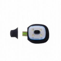 sapro Čiapka s čelovkou USB Trizand 22663, čierna