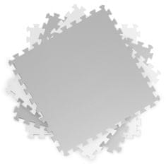 Ricokids Veľká penová podložka, puzzle 4 kusy biela a sivá