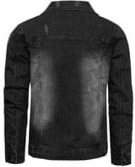 Recea Pánska džínsová bunda Teivere čierna XL