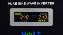 Volt Záložný zdroj UPS VOLT Sinus Pro 500 E 12/230V 500VA 300W, čistý sínus, nastenný