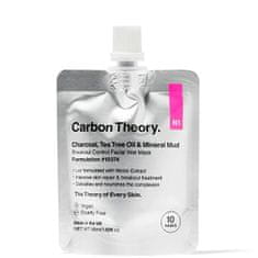 Carbon Theory Minerálna bahenná maska Charcoal, Tea Tree Oil & Mineral Mud Breakout Control (Facial Wet Mask) 50 m