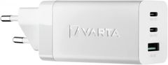 VARTA Sieťová nabíjačka "High Speed", 1x USB, 2x USB-C, 65W, 57956101401