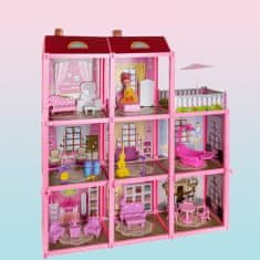 MG Dollhouse domček pre bábiky 65 cm, ružový