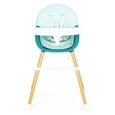 EcoToys Detská jedálenská stolička 2 v 1 Colby modrá