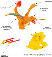 Jazwares Pokemon Interaktívny Charizard a Pikachu s ohňom so svetlom a zvukom