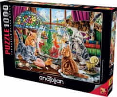 AnaTolian Puzzle Mačiatka a akvárium 1000 dielikov